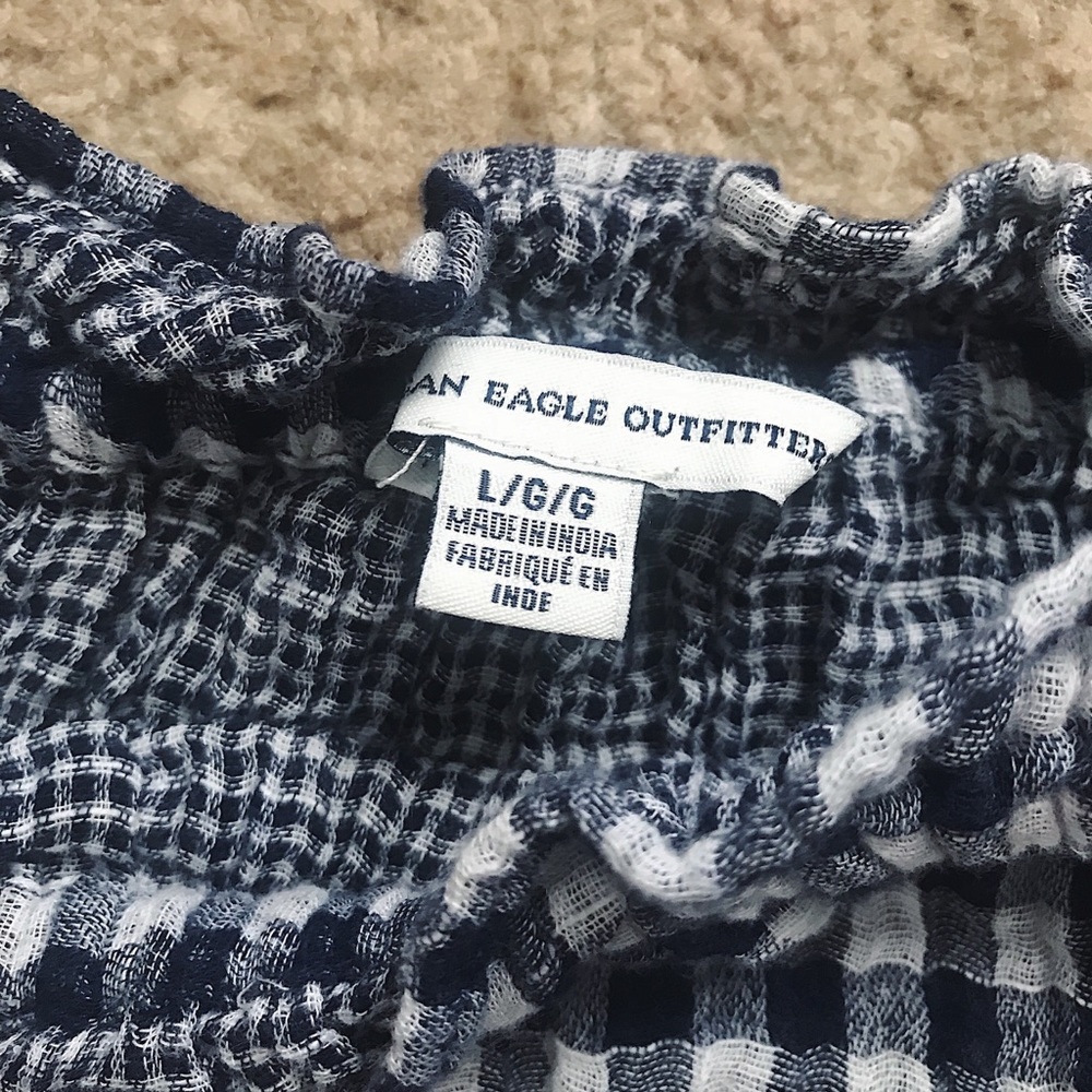 Off the shoulder checkered crop top! - Picture 2 of 2